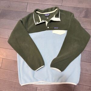 Patagonia Women's XL Lightweight Synchilla Snap-T Pullover Fleece - Thermal Blue